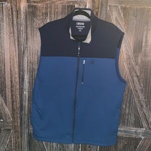 Izod Men's Two-Tone Vest in Navy and Blue